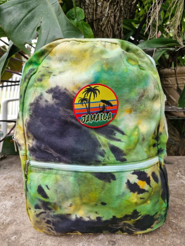 Jamaica Bag Pack Black / Yellow / Green tie-dyed